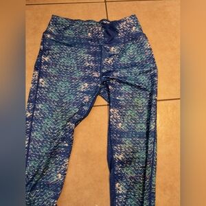 Reel Legends Blue and Green Scale Leggings